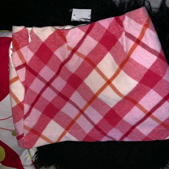 Cozy pink tartan GAP skirt size 8 - Picture 3 of 4